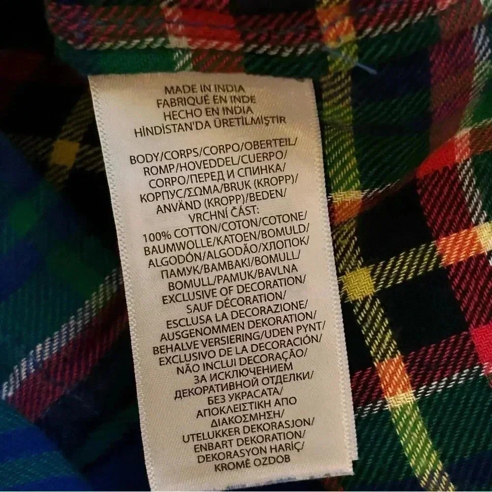 Ralph Lauren Plaid Long Sleeve Button Down Shirt